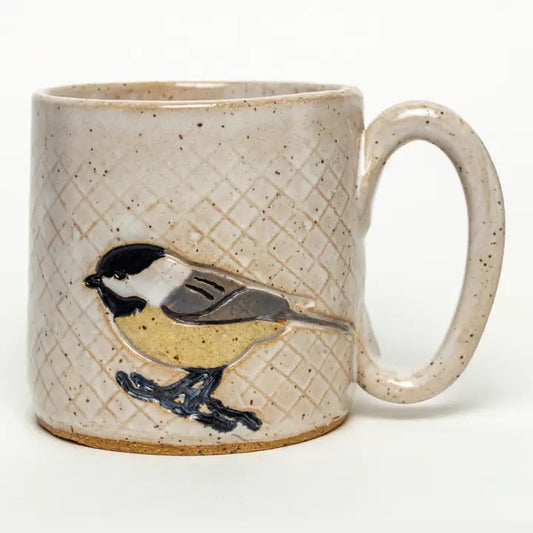 Chickadee Design Handmade Stoneware Mug - 10 oz