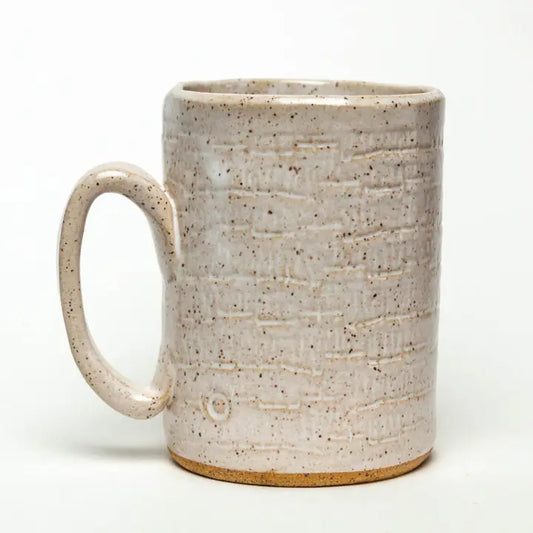 Woodpecker Pattern Handmade Ceramic Mug - 14 oz