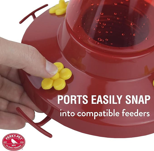 Perky-Pet Yellow Replacement Flower Feeding Ports with Bee Guards