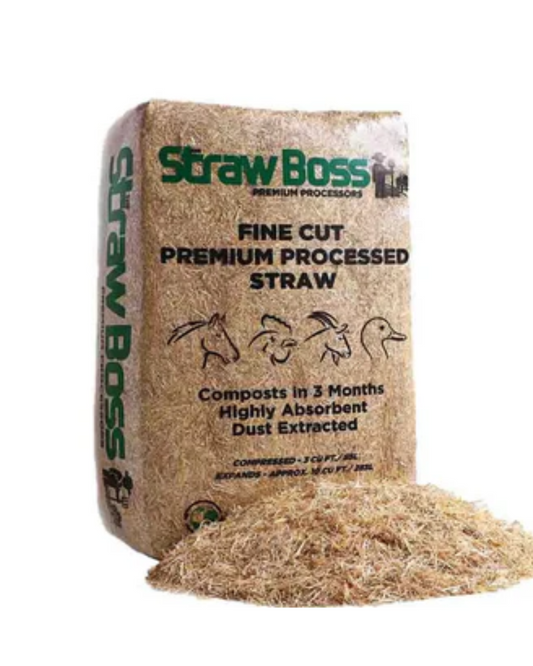 Straw Boss Chopped Straw - Fine 10 cu ft loose