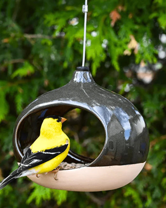 Pinebush Verdant Oval Bird Feeder