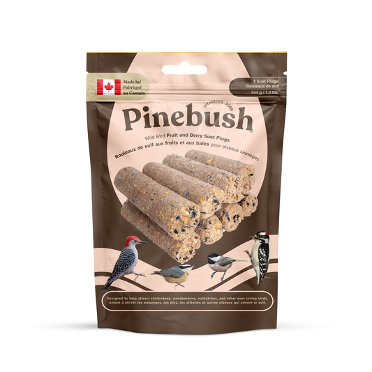Wild Bird Fruit and Berry Suet Plugs - 8 Suet Plugs