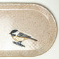 Chickadee Design Stoneware Platter 10"