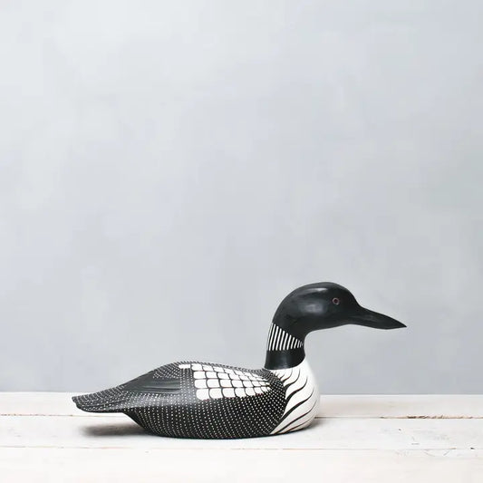 Hand Carved Large Loon