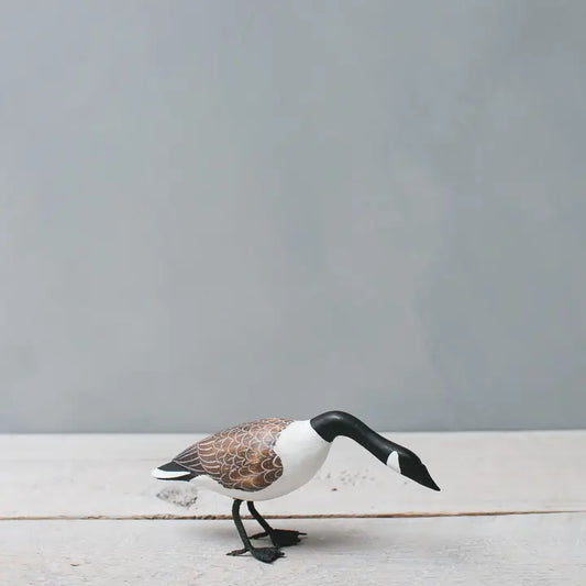 Hand Carved Mini Canadian Goose - Set of 3