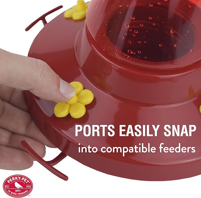 Perky-Pet Yellow Replacement Flower Feeding Ports with Bee Guards
