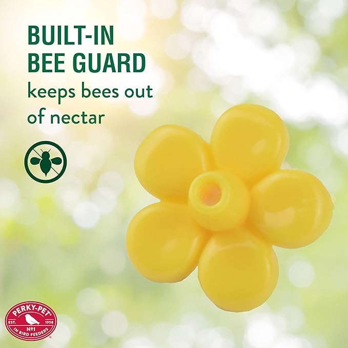 Perky-Pet Yellow Replacement Flower Feeding Ports with Bee Guards