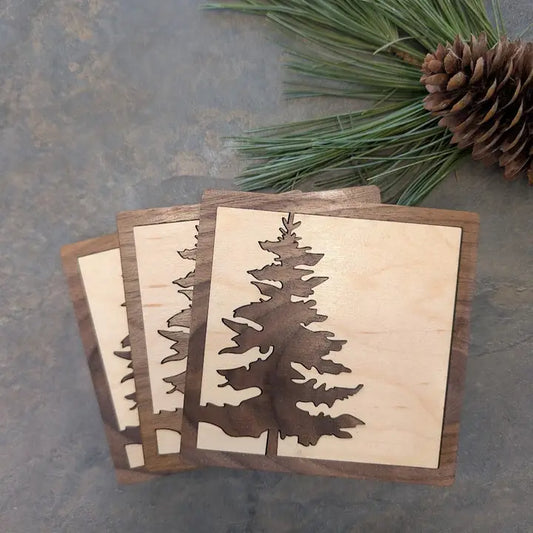 Hand Carved Tree Coaster