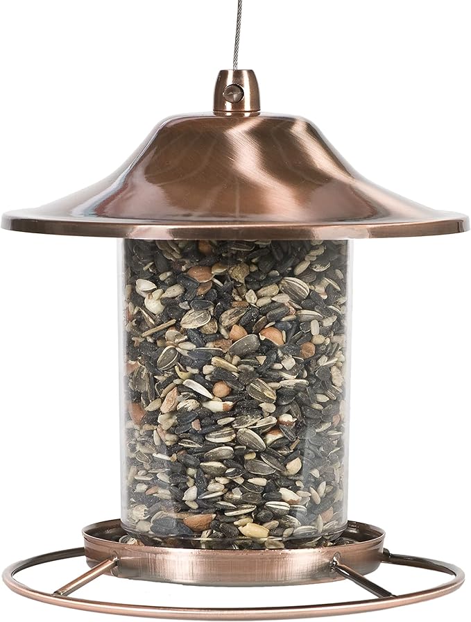 Perky Pet Copper Panorama Wild Bird Feeder