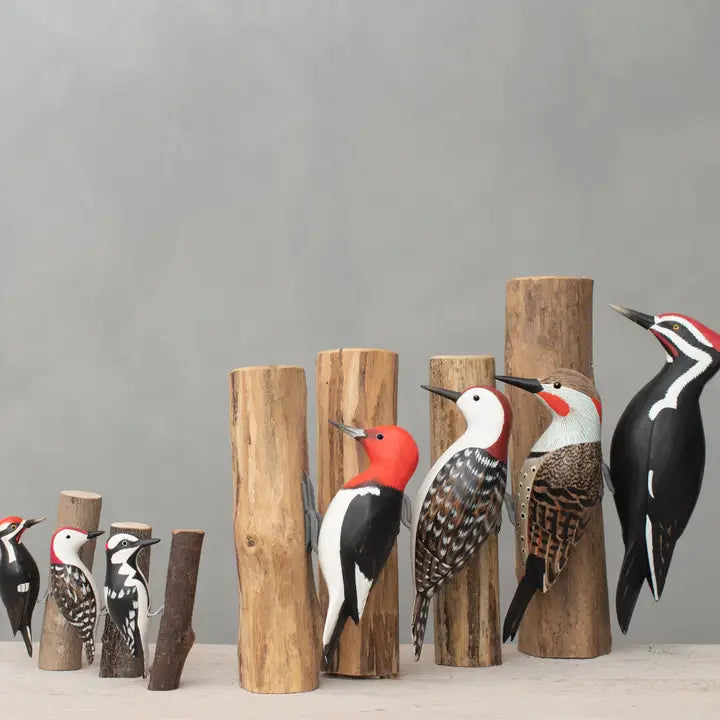 Hand Carved Downy Woodpecker