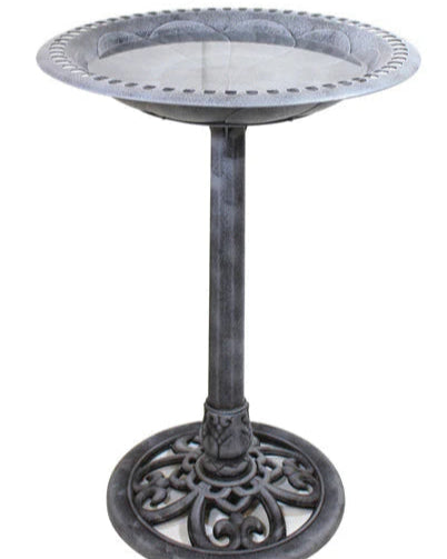 Antique Silver Bird Bath