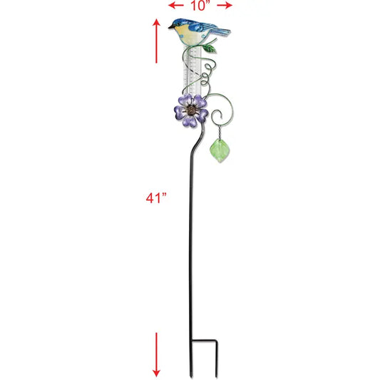 Blue Bird Rain Gauge