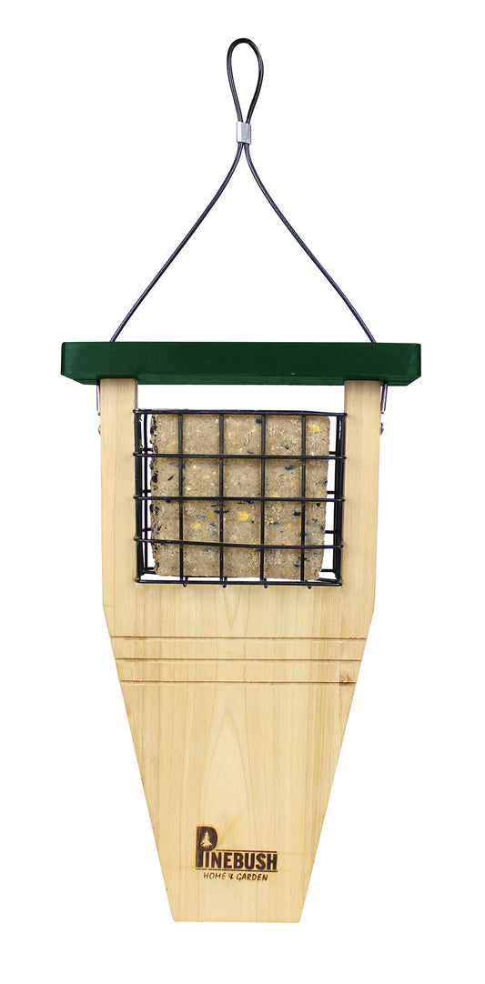 Pinebush Tail Prop Suet Cake Feeder