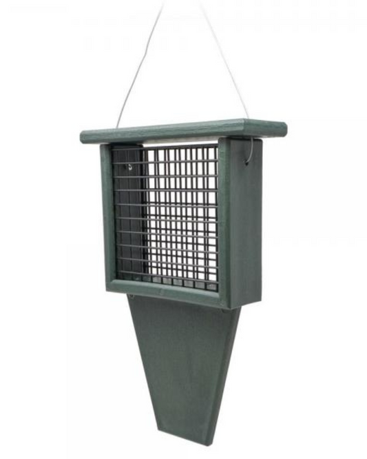 Recycled Suet Feeder w Tail Prop