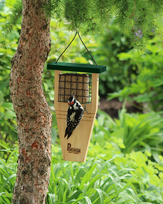 Pinebush Tail Prop Suet Cake Feeder