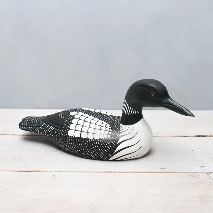 Hand Carved Large Loon
