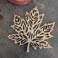 Assorted Hand Carved Maple Leaf Coaster - Set of 4