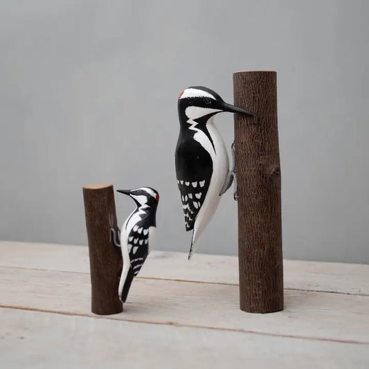 Hand Carved Downy Woodpecker