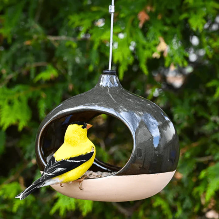 Verdant Oval Bird Feeder