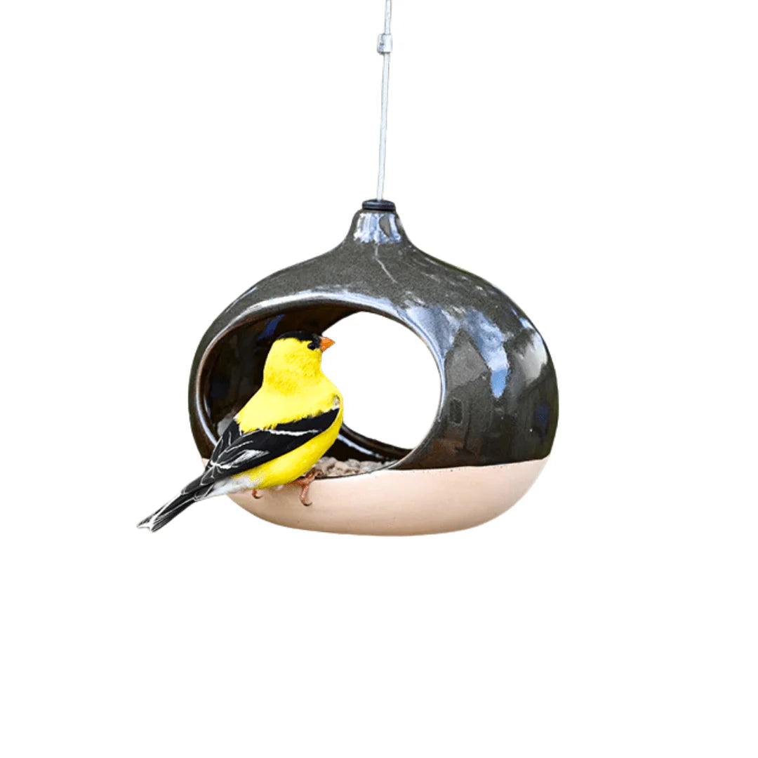 Verdant Oval Bird Feeder