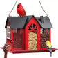 Metal House Bird Feeder