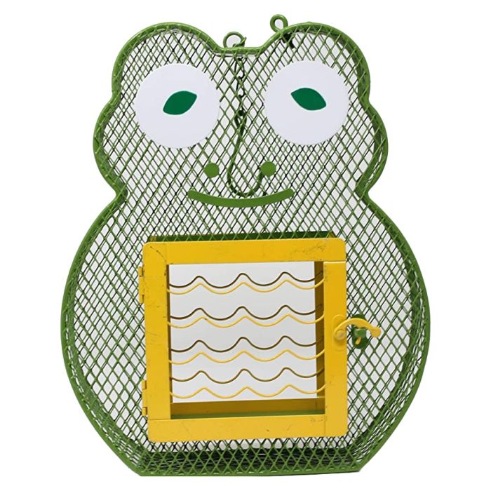 Heath Whimsical Frog Suet 'n Seed Bird Feeder for Suet Cakes and Sunflower Seeds